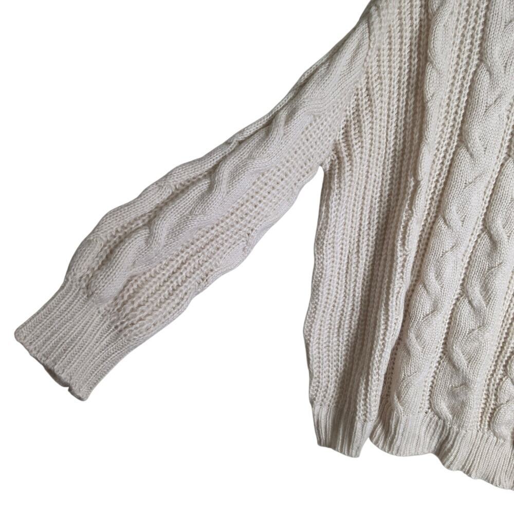 Hellmann's Billy Crystal 1989 Cable Sweater Celebrity Knits Mayo Large Wool - Picture 3 of 8